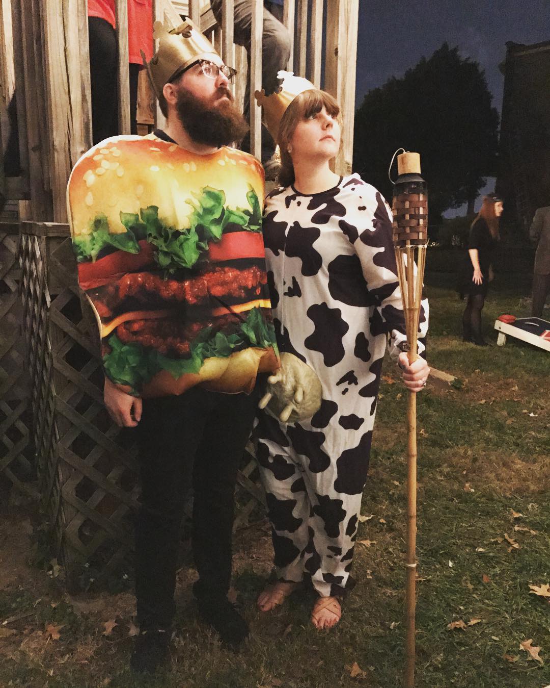 Burger King and Diary Queen family halloween costume 2016.