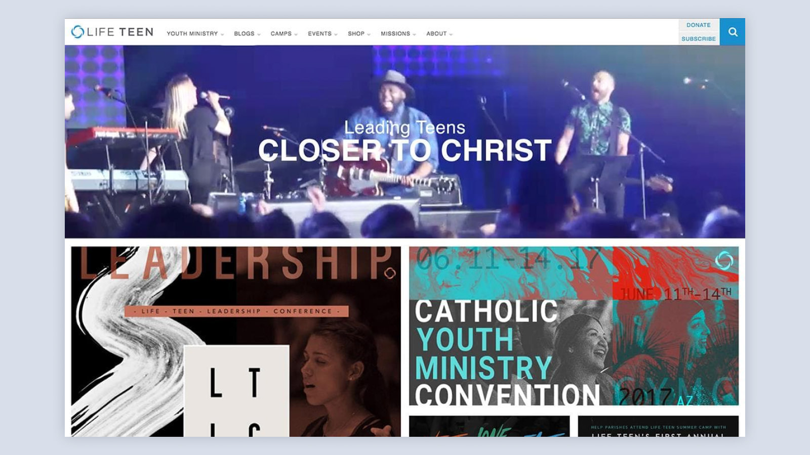 lifeteen.com screenshot from 2015